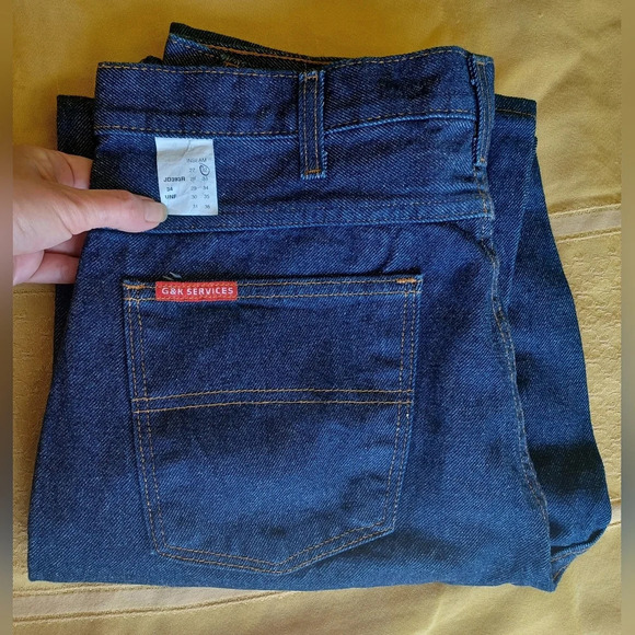 A NWOT - G&K Services Tough Style Work Mens Denim Jeans - Picture 6 of 8